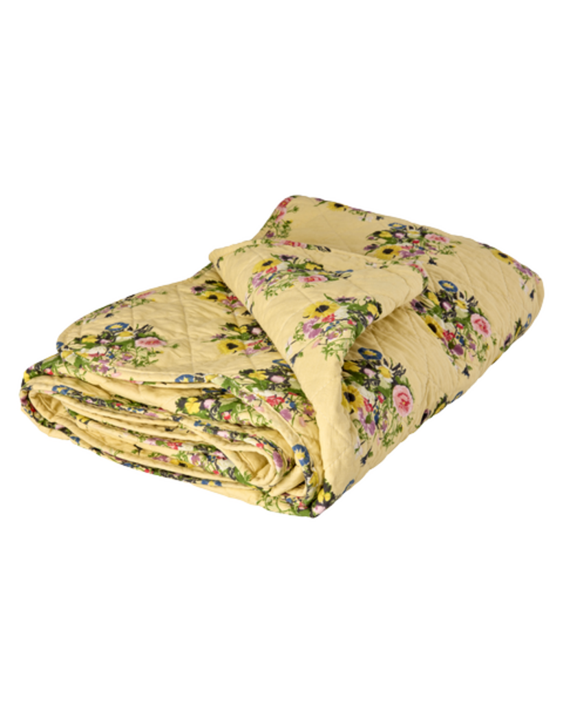 RICE Tagesdecke Quilt Retro Bouquet online kaufen bei SKANDEKO