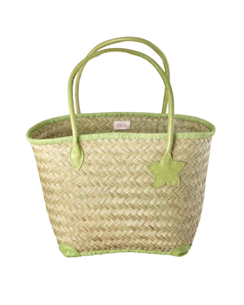 RICE Basttasche groß mit Ledergriffen online kaufen bei SKANDEKO