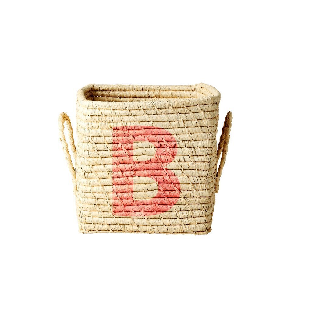 Raffia Buchstaben Korb ABC