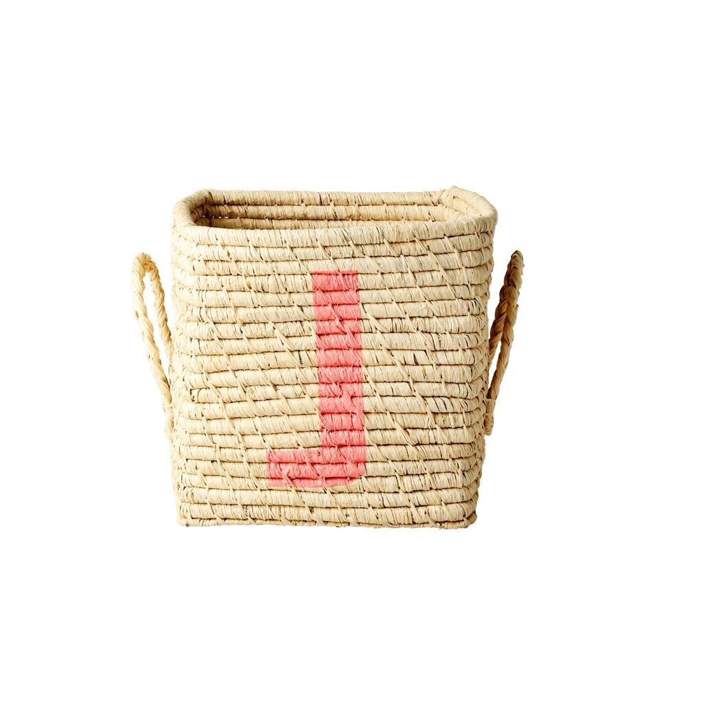 Raffia Buchstaben Korb ABC