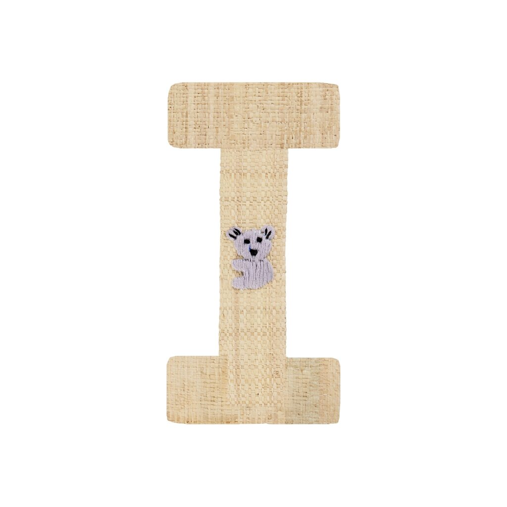 Raffia Buchstaben Sticker