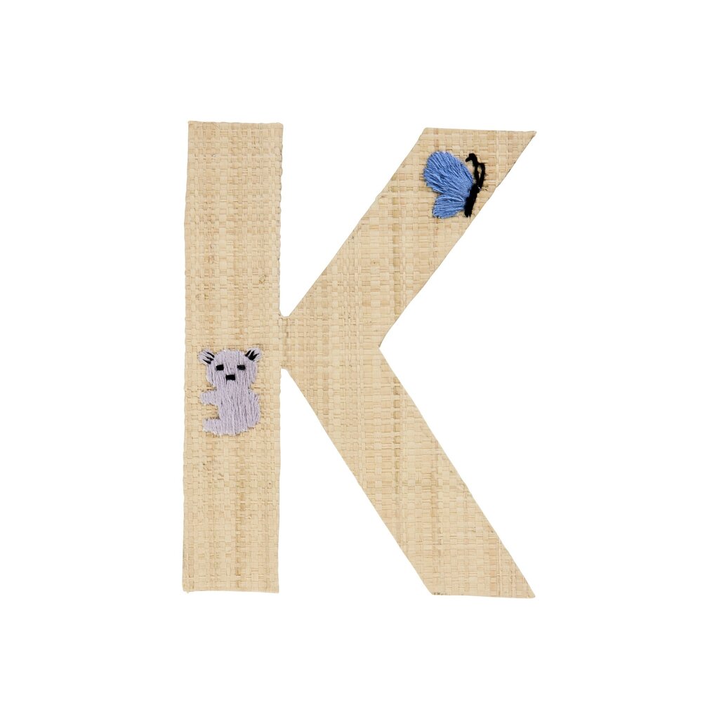 Raffia Buchstaben Sticker