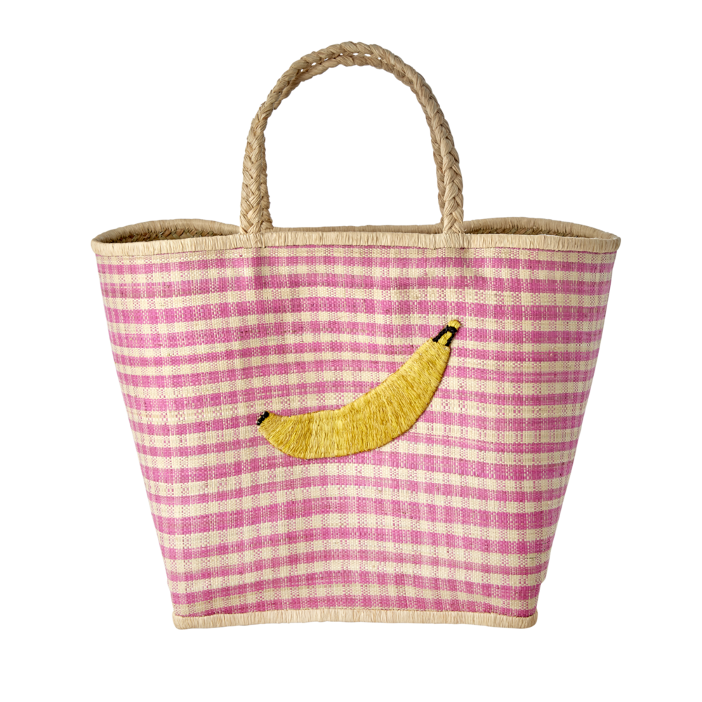 RICE Raffia Tasche Banane