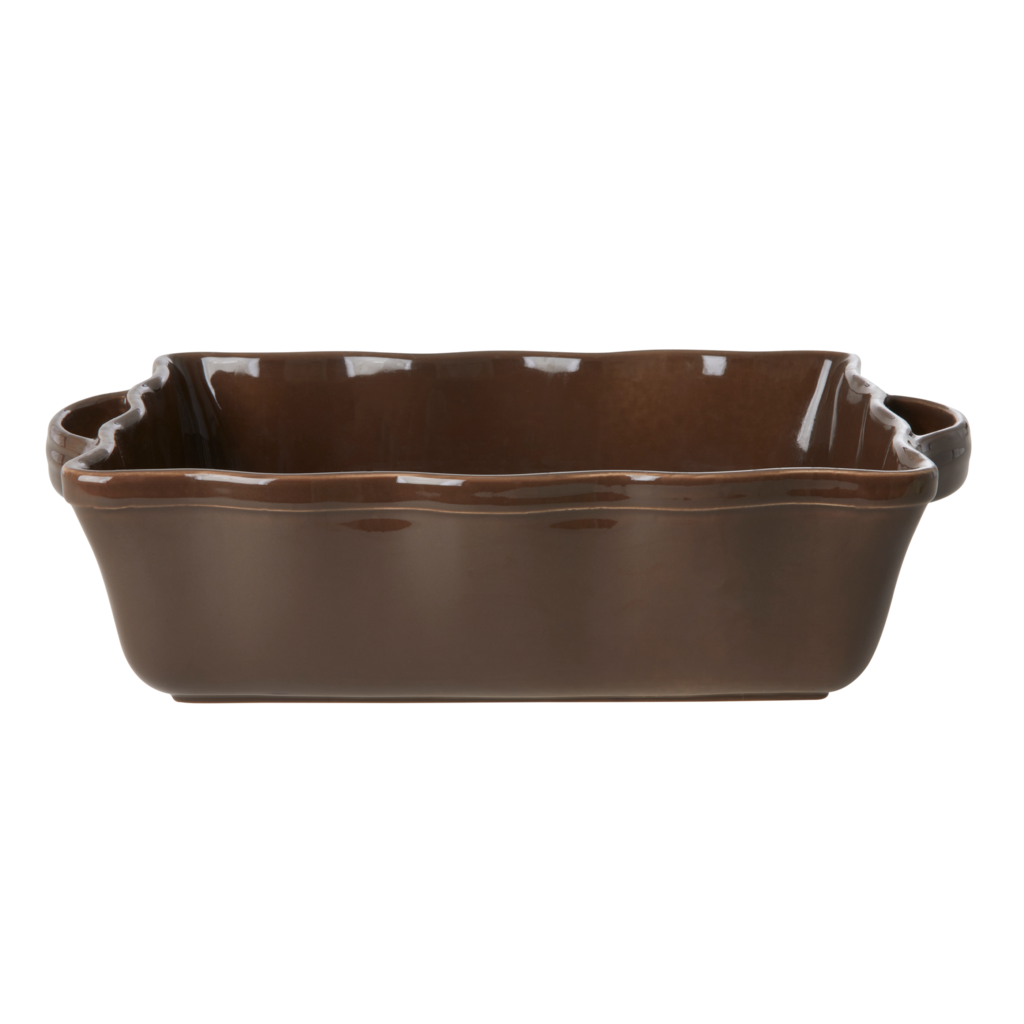 Rechteckige Auflaufform aus Steingut