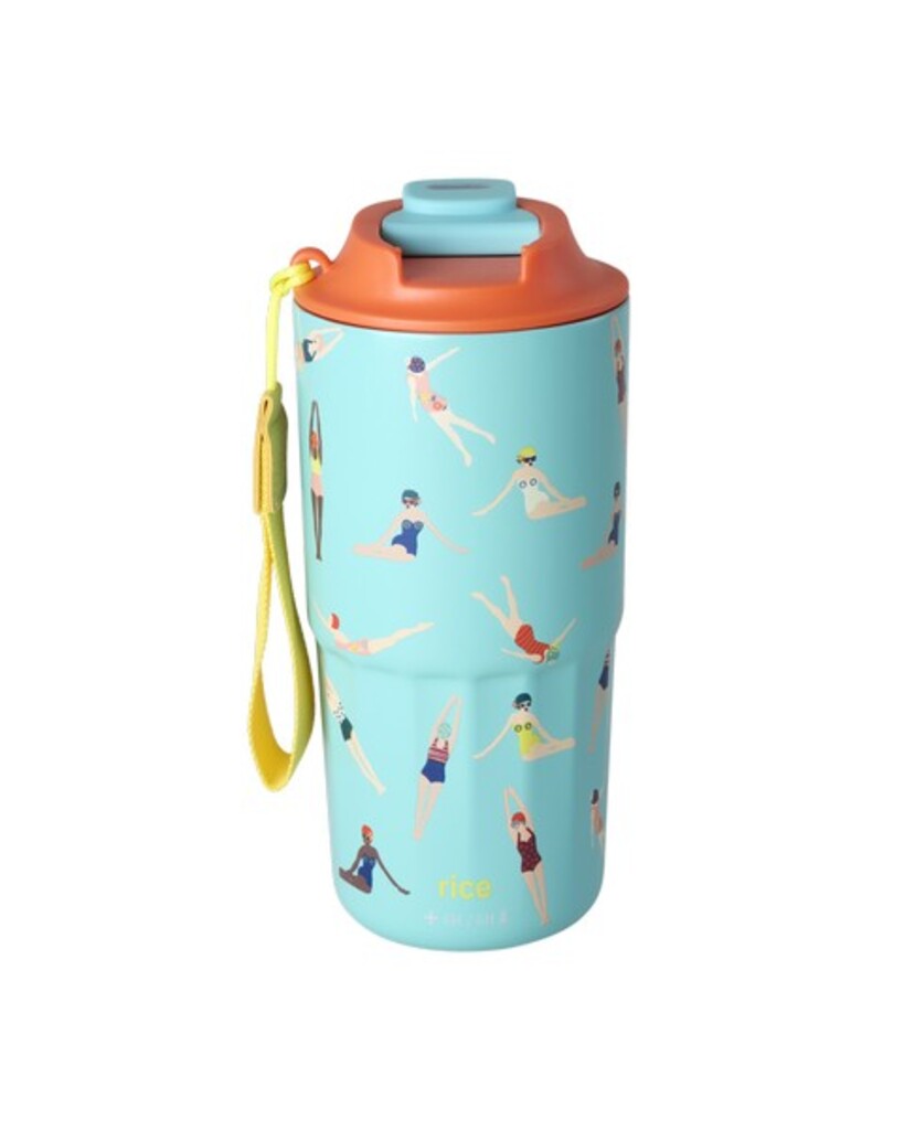 RICE Edelstahl Thermobecher – Retro Swimster Print online kaufen bei SKANDEKO