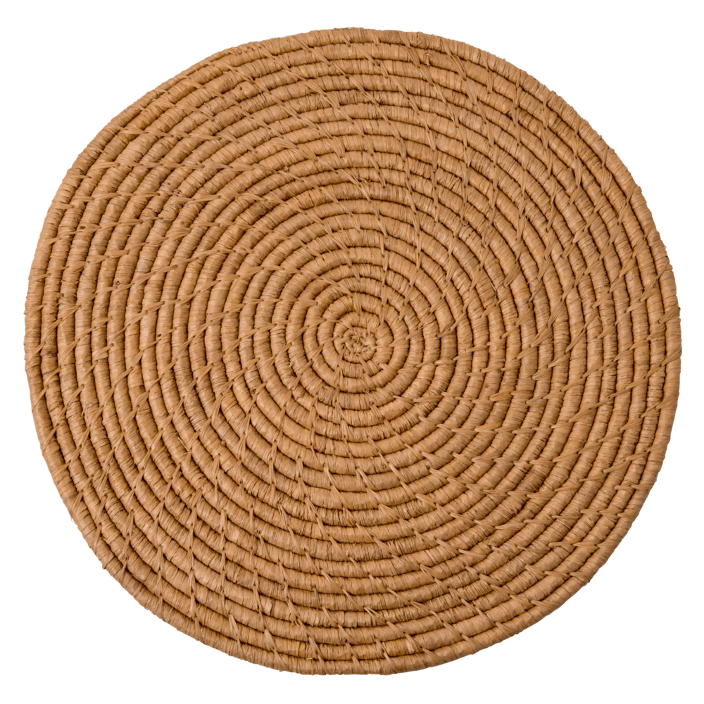RICE Tischset Raffia rund