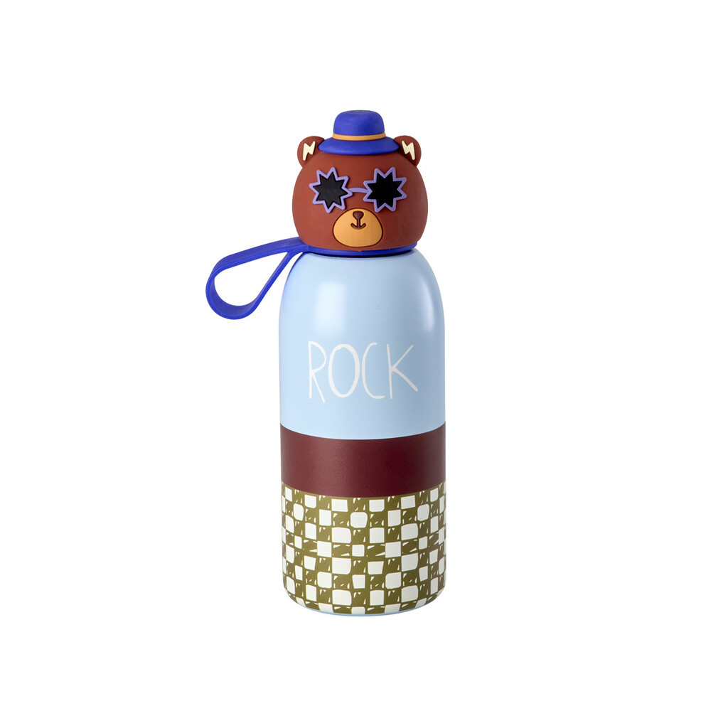 RICE Edelstahl Kinder Thermosflasche Trinkflasche mit Tiermotiv online kaufen bei SKANDEKO