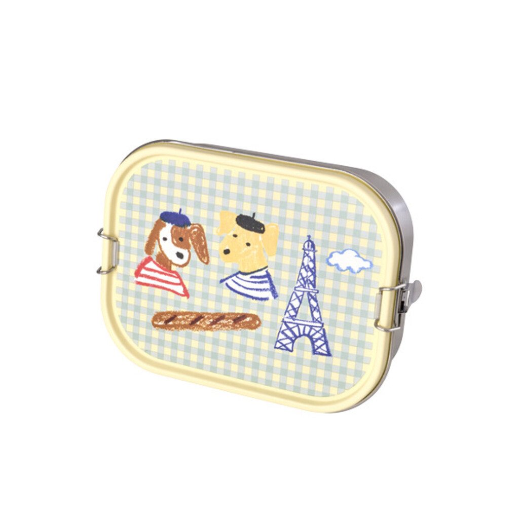 RICE Kinder Brotdose aus Edelstahl Kids in Paris