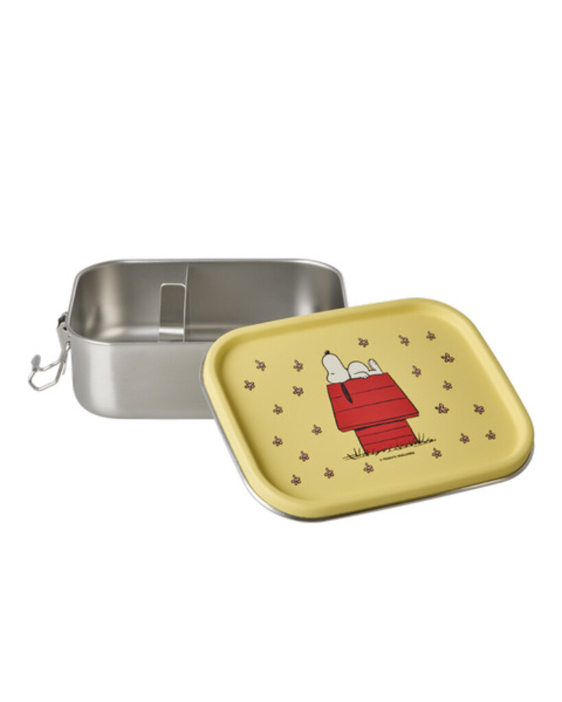 RICE Kleine Lunchbox Brotdose für Kinder mit Snoopy Print