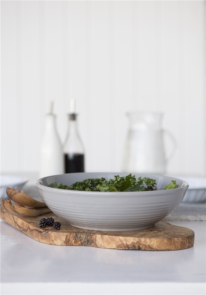 Impressionen zu Ib Laursen Salatbesteck Olivia UNIKA Olivenholz, Bild 2