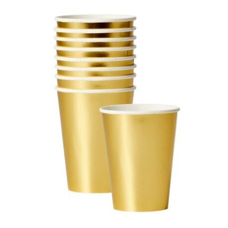 Goldenes Party Set für 8 Personen