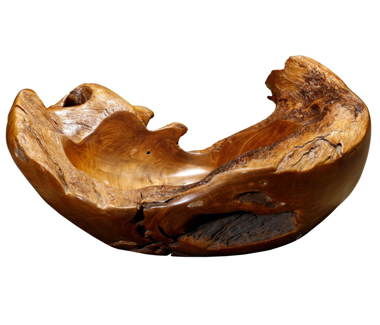 Naturgewachsene Teakschale