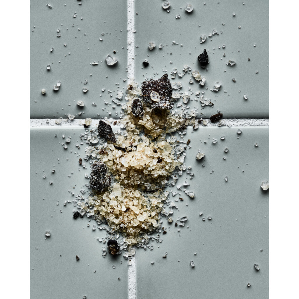 Salz mit getrockneten Pilzen