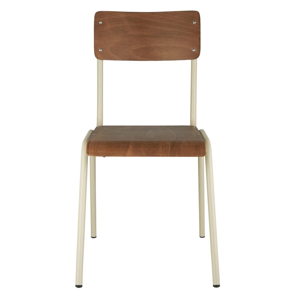 Stuhl aus Holz und Metall