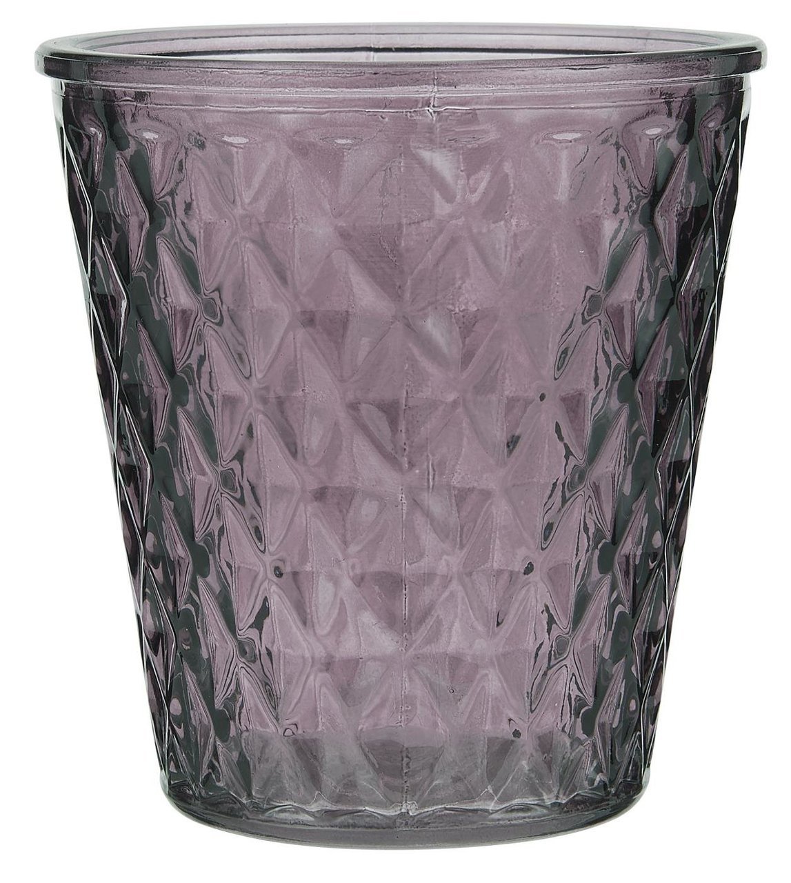 Teelichthalter Karomuster farbig