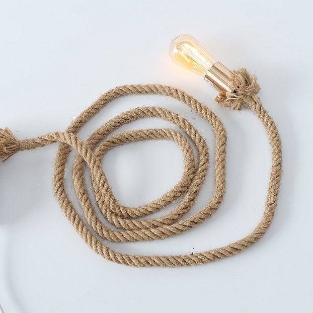 Tischlampe Hängelampe Toko Jute-Seil