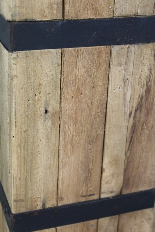 Tischlampe Singa Teak/Eisen