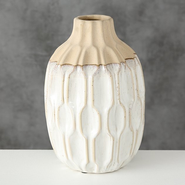 Boltze Vase Malia aus Steingut Preview Image