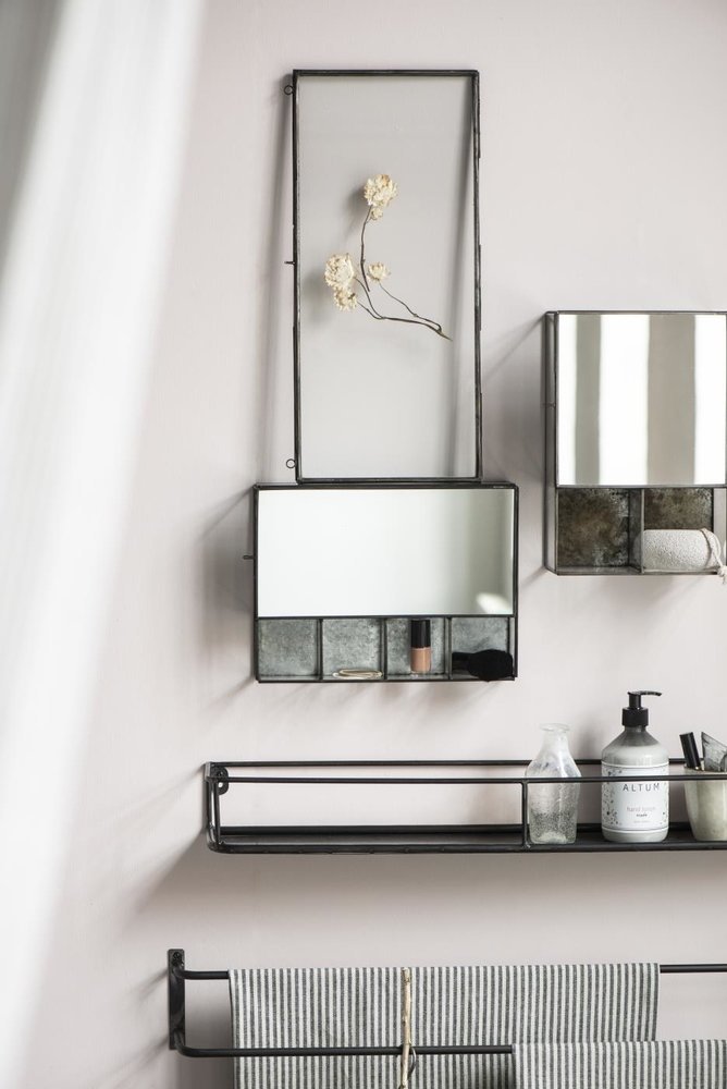 Wandschrank mit Spiegelfront und 5 Fächern von Ib Laursen günstig