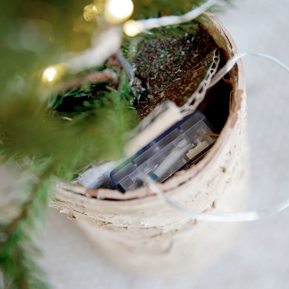 Impressionen zu House Doctor Weihnachtsbaum mit Lämpchen und Holzfuß, Bild 2