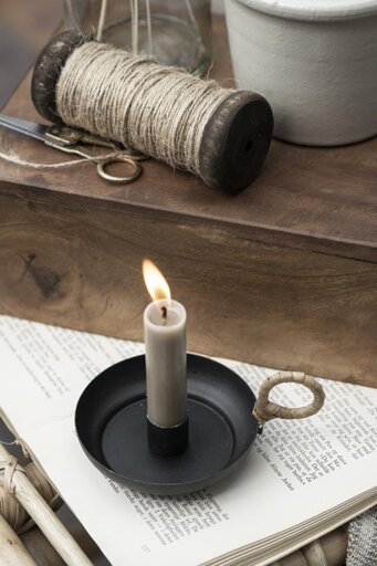 Impressionen zu IB Laursen Kerzenhalter mit Henkel aus Bambusgeflecht, Bild 10