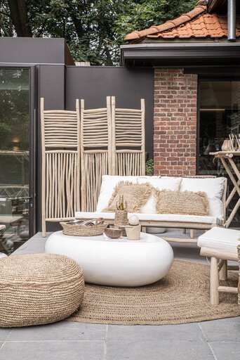 Impressionen zu Bazar Bizar The Raffia Flores Pouf, Bild 1