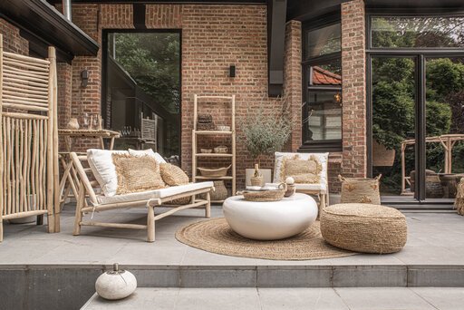 Impressionen zu Bazar Bizar The Raffia Flores Pouf, Bild 2