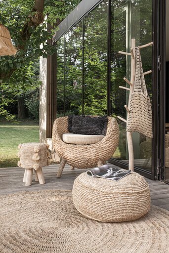 Impressionen zu Bazar Bizar The Raffia Flores Pouf, Bild 4