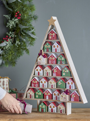 Impressionen zu Bloomingville Adventskalender Calvin Tannenbaum-Form, Bild 2