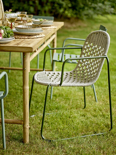 Impressionen zu Bloomingville Calana Gartenstuhl, Grün, Metall, Bild 2