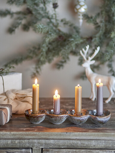 Impressionen zu Bloomingville Kalia Adventskerzenständer aus Steingut, Bild 1