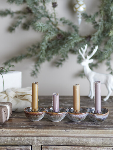 Impressionen zu Bloomingville Kalia Adventskerzenständer aus Steingut, Bild 2