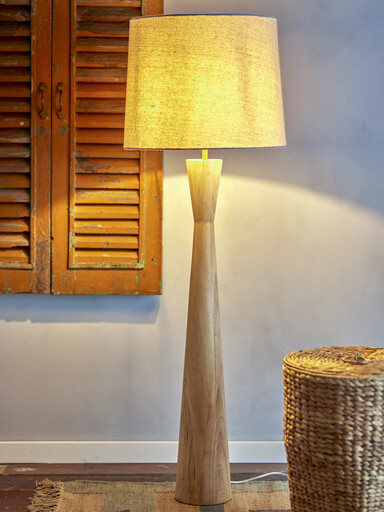 Impressionen zu Bloomingville Leonor Stehlampe, Gummibaumholz, Bild 1
