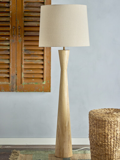 Impressionen zu Bloomingville Leonor Stehlampe, Gummibaumholz, Bild 2