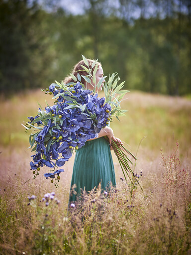 Impressionen zu Bloomingville Orchideen Stiel, Violett, Künstliche Blume, Bild 3