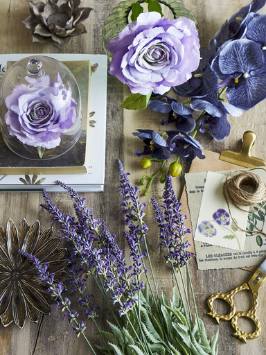 Impressionen zu Bloomingville Orchideen Stiel, Violett, Künstliche Blume, Bild 4