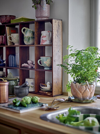 Impressionen zu Bloomingville Tilo Becherregal, Geschirr-Regal Recyceltes Holz, Bild 5