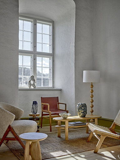 Impressionen zu Bloomingville Vuelle Vase Grau aus Steingut, Bild 1