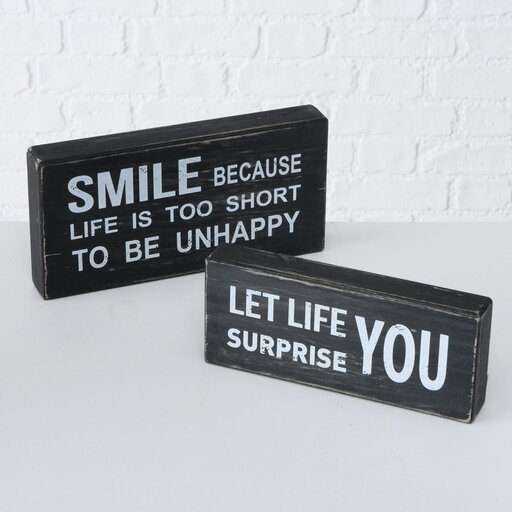 Impressionen zu Boltze Schild Smile, 2 tlg, Bild 1