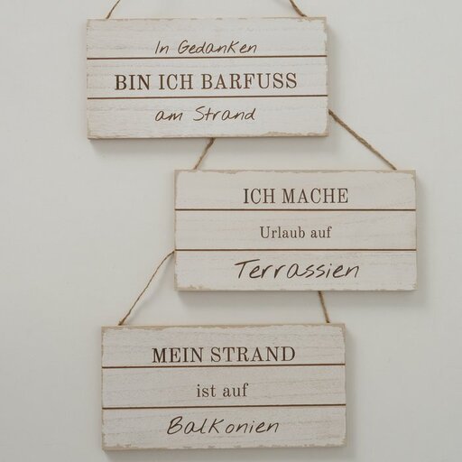 Impressionen zu Boltze Schild Strand aus Holz, Bild 2