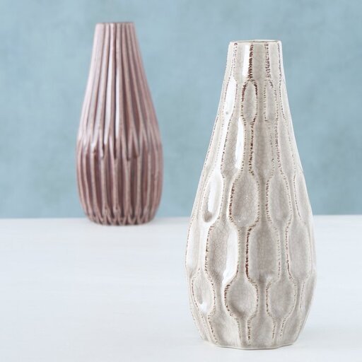 Impressionen zu Boltze Vase Lenja Braun 2er Set, Bild 1