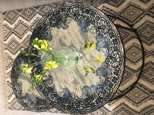 Impressionen zu byRoom Kaffetisch 2er Set mit Blumen Print, Bild 2
