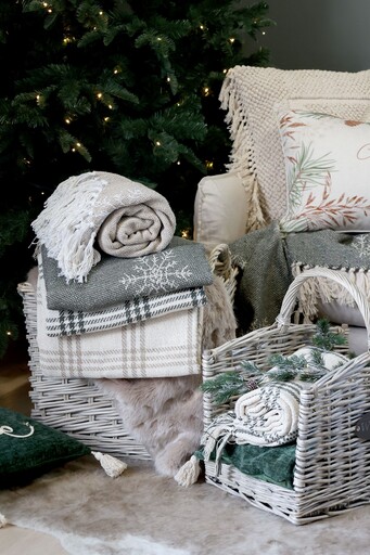 Impressionen zu Chic Antique Aix Plaid, Decke aus recycelter Baumwolle, Bild 2