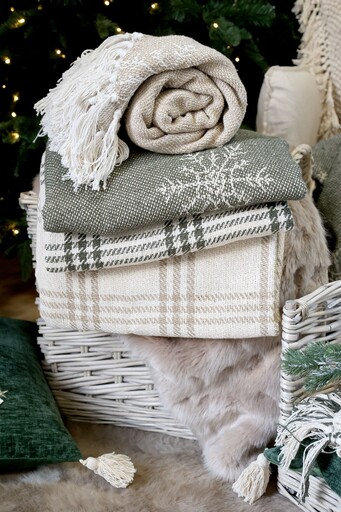 Impressionen zu Chic Antique Aix Plaid, Decke aus recycelter Baumwolle, Bild 4