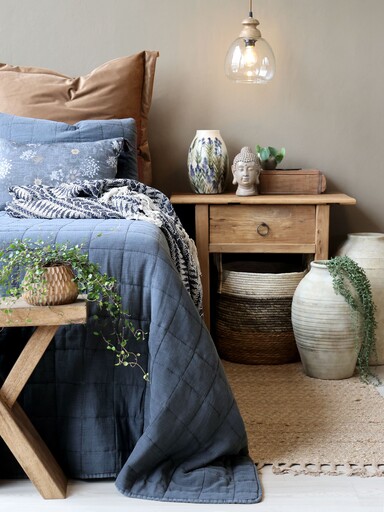 Impressionen zu Chic Antique Aix Vintage Quilt Bettdecke, Bild 3