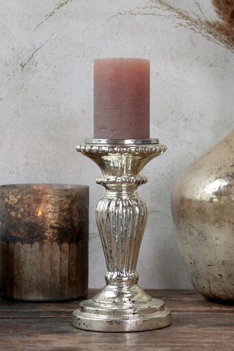 Impressionen zu Chic Antique Antiker Kerzenständer Bauernsilber, Bild 2