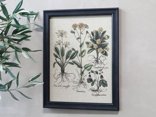 Impressionen zu Chic Antique Bild mit Blumen und schwarzem Rahmen, Bild 1