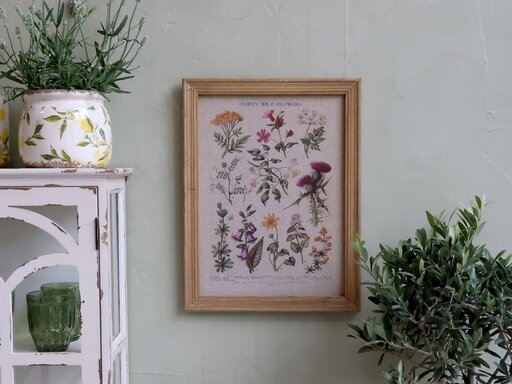 Impressionen zu Chic Antique Bild mit wilden Blumen und Naturrahmen, Bild 2