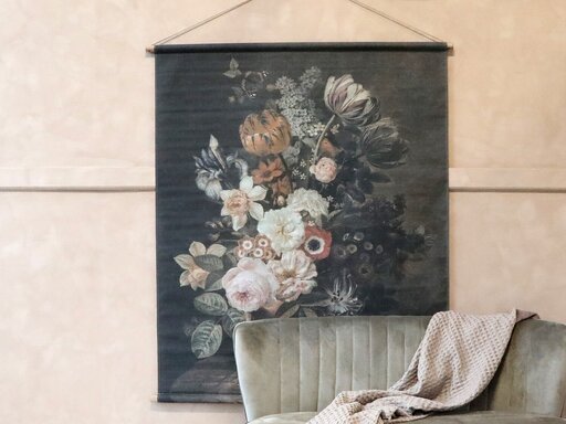 Impressionen zu Chic Antique Blumendruck Leinwand zum Aufhängen, Bild 2