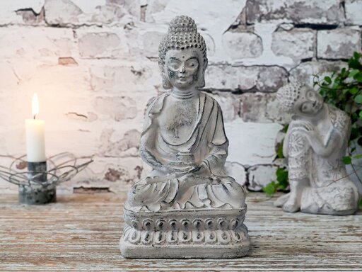 Impressionen zu Chic Antique Buddha auf Podest, Bild 5